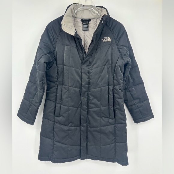 The North Face Girls Medium 10-12 Long Puffer Jacket Black | Closet 540 - Picture 1 of 10